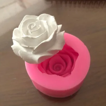 2020 Floare Trandafir Forma Silicon pentru Fondant Săpun 3D Mucegai Tort Jeleu Bomboane CCupcake hocolate Decor Instrument de Copt Matrite Imagine 1