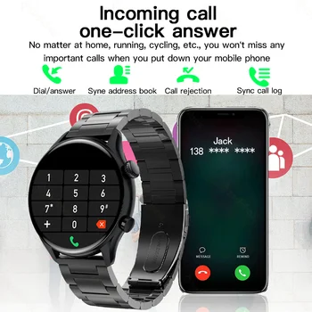 2022 Noi AMOLED 390*390 Ecran HD NFC Smart Watch Oamenii Mereu Pe Display Bluetooth Apel Ceasuri Femei IP68 rezistent la apa Smartwatch Imagine 1