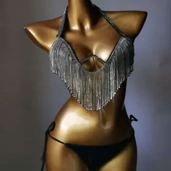 2023 Venus, Vacanta, Diamant Ciucuri Set de Bikini Costume de baie Stras costum de Baie Bling Pietre de Cristal Costum de Baie bikini Imagine 1