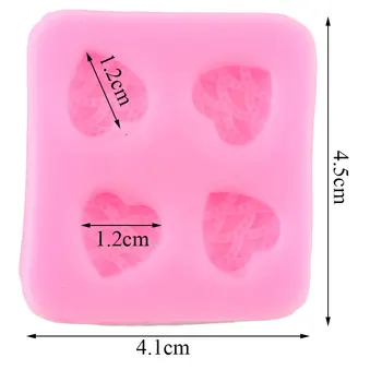3D Ambarcațiuni în Formă de Inimă Mucegai Silicon Cupcake Topper Fondant Matrite Copil de Naștere Tort de Decorare Instrumente de Ciocolata Gumpaste Matrite Imagine 1