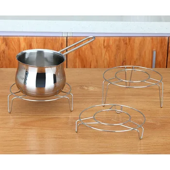 3Pcs de Profil Înalt Vapor Vase de Bucatarie Rotunda din Inox Vase de Gătit cu Abur Rack Stand Bucătărie, încălzire Consumabile Imagine 1