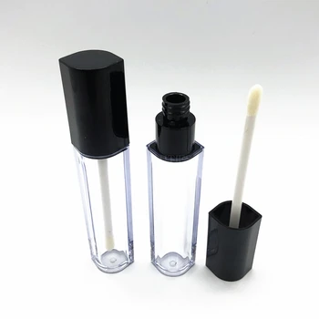 500pcs/lot Gol 7ml Clar Romb Luciu de Buze Tub Luciu de Sticla Returnabile Cosmetice Balsam de Buze Tub alcătuiesc Instrumente Sticla Imagine 1