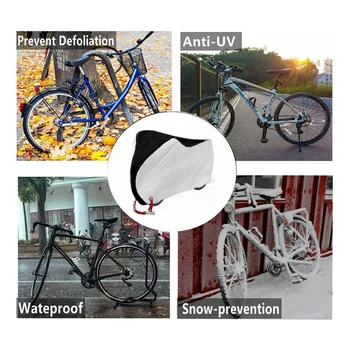 Bicicleta Ploaie Acoperă,în aer liber 190T Poliester Impermeabil Tesatura de Biciclete Acoperă Cu Gaura de Blocare Pentru Drum de Munte Biciclete Electrice Imagine 1