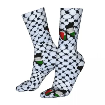 Compresie Palestinian Keffiyeh Gratuit Palestina Clasic T-Shirt 32j4ubip0u4 Femeie Șosete 2022 Bărbați Sport Sock Imagine 1