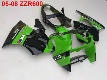 De turnare prin injecție gratuit 7 cadouri carenaj kit pentru Kawasaki Ninja ZZR600 05-08 negru verde carenajele ZZR600 2005-2008 OT31 Imagine 1