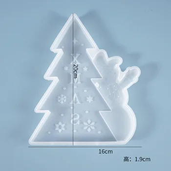 Diy Cristal Picătură De Lipici Mucegai Moș Crăciun, Pomul De Crăciun Leagăn Mucegai Silicon Matrite Rășină Mucegai De Copt Accesorii Imagine 1