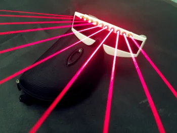 DJ Aprinde Ochelari laser Roșu ochelari tehnologia viitorului show-Club de noapte cu led de Sticlă de halloween petrecere de craciun, Cadouri de cosplay Imagine 1