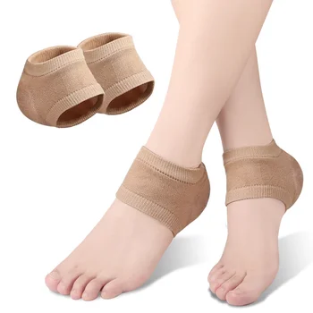 Gel Toc Protector Ciorap pentru Ingrijirea picioarelor Moisturing Anti-Cracare Insertii Maneca Relief Fasciita Plantara Reduce Durerea Toc Presiune Imagine 1