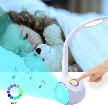 Home Smart Baby Monitor CCTV Security Camera WIFI Masă de Lumină Difuzor Bluetooth 1080P la Distanță Ceas Prin intermediul APP AZcam de Învățare Lampa Imagine 1