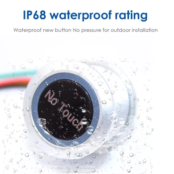 IP68 rezistent la apa Nu Atinge butonul de Ieșire din Oțel Inoxidabil 304 No Touch Senzor Infraroșu Buton de Ieșire Comutator sistem de control acces Imagine 1