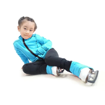 LIUHUO Patinaj artistic pantaloni Jachete Seturi Albastru Fete Copii Performanță Poarte Femeile Schi, patinaj pantaloni pentru antrenament Imagine 1