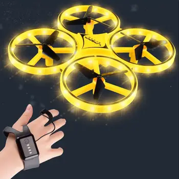 Mini OZN RC Drone de Inducție Quadcopter Inteligent Watch Teledetecție Gest de Aeronave de Control manual LED-uri Altitudinii Jucarii Copii 2023 Imagine 1