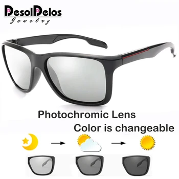 Oamenii Fotocromatică ochelari de Soare Noi Polarizat ochelari de Soare Femei UV400 fără ramă Anti-orbire Ochelari de Soare Gafes de sol N270 Imagine 1