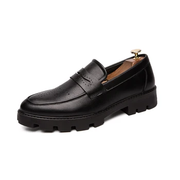 Pantofi pentru bărbați 2020 toamna și iarna clasic de brand de înaltă calitate confortabil gros-talpa non-alunecare, rezistent la uzura pantofi de piele Imagine 1