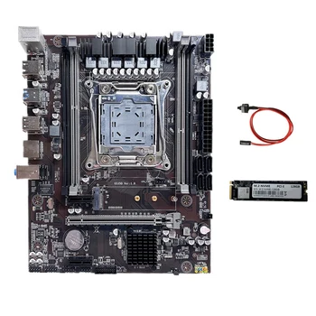 Placa de baza X99 despre lga2011-3 Placa de baza Suport Xeon E5 V3 V4 Serie CPU Cu M. 2 SSD 128G+Comutator pe Cablu Imagine 1