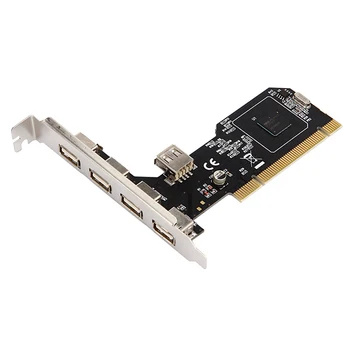 Riser Card Splitter Adaptor Adaptor de 5 Porturi USB 2.0 PCI converter accesorii de calculator Pentru Desktop PC Game Hub card de Expansiune Imagine 1