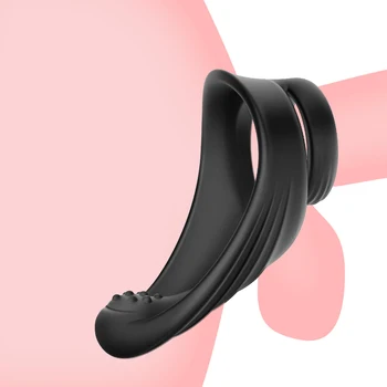 Silicon Penis Inel Vibratoare Intarziere Ejaculare Penis Vibrator Cock Ring de Prostata pentru Masaj Jucarii Sexuale pentru Bărbați Masturbator Imagine 1