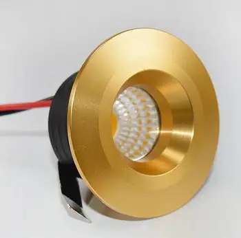 Spoturi cu LED-uri COB Rotund Mini Spot Încastrat în Jos Lampa pentru Cabinet 110V 220V Acasă Lumini pentru vitrina Imagine 1