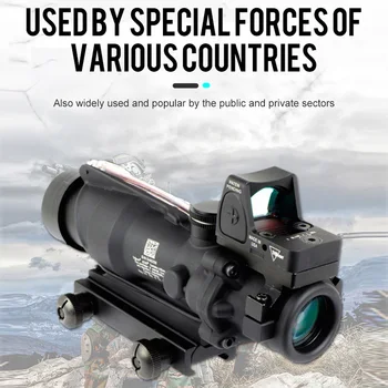 SĂGEATĂ Optic 4X Optica Vedere domeniul de Aplicare Punct de Vedere Tactic Pușcă Lupa Vânătoare Dotari Imagine 1