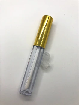 200pcs 3.5 ml Gol Lipgloss Tuburi de Plastic Luciu de Buze transparent Tub Mostră Balsam de Buze Sticle Reîncărcabile Recipiente Imagine 2