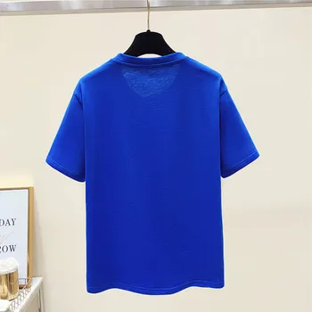 2022 Iubire de-o Vară Conservatie T-shirt Femei Haine cu Maneci Scurte din Bumbac Topuri Teuri de Moda Y2K Liber Harajuku Scrisori T Shirt Femei Imagine 2