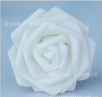 25 de Capete 8CM Nou Colorat Artificial Spuma PE Rose Flori Buchet de Mireasa Acasă Decor Nunta Scrapbooking DIY Consumabile Imagine 2