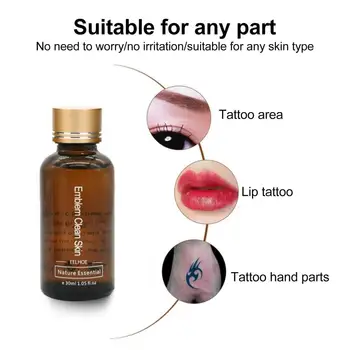 30ml de Ștergere Tatuaj Tratament Funcțional Cicatrice-Gratuit Tatuaj Soluție de Curățare Convenabil și Ușor de aplicat Tatuaj Remover Imagine 2