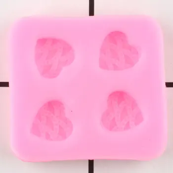 3D Ambarcațiuni în Formă de Inimă Mucegai Silicon Cupcake Topper Fondant Matrite Copil de Naștere Tort de Decorare Instrumente de Ciocolata Gumpaste Matrite Imagine 2