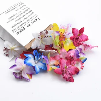 50/100 Buc Fluture orhidee, plante artificiale flori decorative de perete de nunta decor acasă accesorii de mireasa clearance-ul Imagine 2