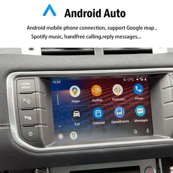 AZTON Radio Auto Upgrade Pentru Range Rover Sport, Discovery Evoque Bosch IOS iPhone Wireless CarPlay, Android Auto Modulul Imagine 2