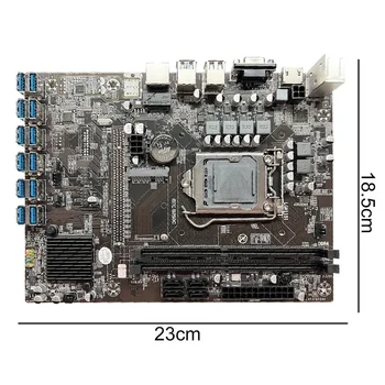 B250C 12USB ETH Miner Placa de baza+G3900 CPU+SSD 128G+DDR4 8GB RAM+Fan+Cablu SATA+Cablu de Switch+Thermal Grease+Șicane Imagine 2