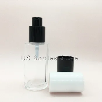 De înaltă Calitate Gol Lotiune Pompa de Sticlă Transparentă Gol Dropper Sticle cu Capac de Plastic Cosmetice Spray de Ambalare Container Imagine 2