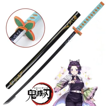 Demon Slayer Sabie, Armă Cosplay Kimetsu nu Yaiba 1:1 Sabito Aur Negru Sowrd Ninja Cuțit Prop Model de Jucărie 104cm Imagine 2