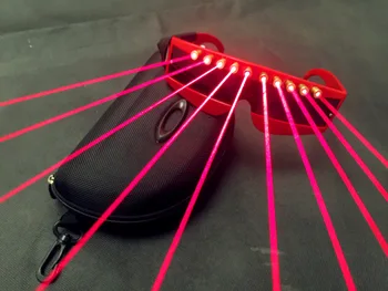 DJ Aprinde Ochelari laser Roșu ochelari tehnologia viitorului show-Club de noapte cu led de Sticlă de halloween petrecere de craciun, Cadouri de cosplay Imagine 2