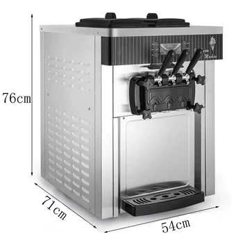 Electric Moale Servi Înghețată Dulce Con automatele Comerciale Desktop Masina de inghetata 2200W Imagine 2