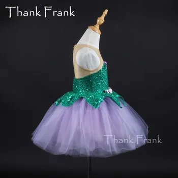 Fete Rozeta De Balet, Dans, Rochie Femei Proaspăt Trend Flexibil Danse Classique Copii Costum Adult Sequin Scena Pentru Dans Imagine 2