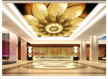 Foto personalizat tapet 3d tapet tavan Europene de lux, flori de artă tavan zenith tapet tapete murale decor acasă Imagine 2