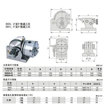 Mașină de frezat de indexare cap BS-0-4 inch vertical indexare cap timp de indexare cap CNC indexare cap verti Imagine 2