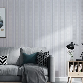 Modern Nordic de Lux cu Dungi Verticale Rola Tapet Dormitor, Living Sufragerie Decor Acasă PVC Impermeabil Hârtie de Perete 3D Imagine 2