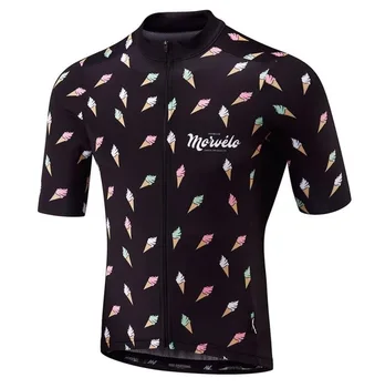 Morvelo 2023 nou stil Maneci Scurte Jersey Ciclism pro echipa de biciclete ciclu de îmbrăcăminte Maillot de Curse de Biciclete Haine jersey respirabil Imagine 2