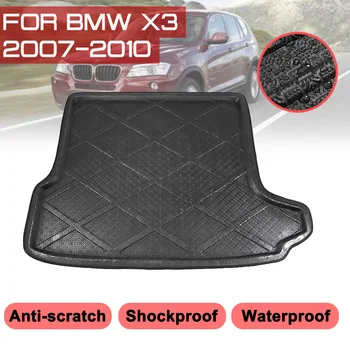 Pentru BMW X3 2007 2008 2009 2010 Mașină Floor Mat Covor de Portbagajul din Spate Anti-noroi Acoperi Imagine 2