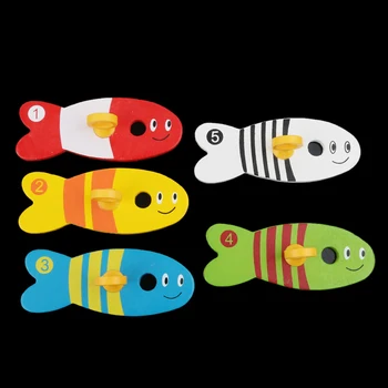 Pescuit Jucarii Pentru Copii Digitale De Pescuit Coloana Jucarii Din Lemn De Învățământ Devreme Jucarii Montessori Aniversare Pentru Copii Jucărie Cadouri Imagine 2