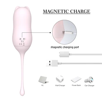 Silicon moale G-Spot Vagin Vibrator Cu 10 Viteze Glonț Jucărie Sexuală pentru Adulți Imagine 2