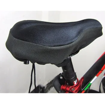 Universal 3D Pad Gel de Silicon Moale, Gros de Biciclete Coperta de Șa Biciclete Ciclism Ciclu de Pernă Scaun Bicicleta Loc Ședința Protecter Imagine 2