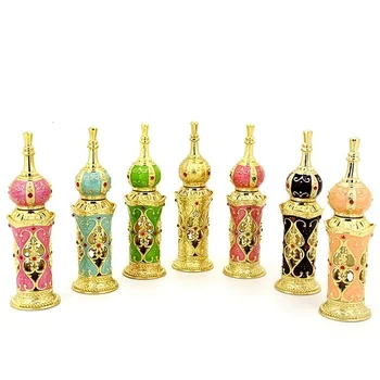12ml Aur, Sticla de Parfum cu Stick Dubai Stil de Înaltă Calitate Stil oriental Parfum Recipient Ulei Esential de Sticla Elegant Imagine 3