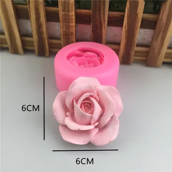 2020 Floare Trandafir Forma Silicon pentru Fondant Săpun 3D Mucegai Tort Jeleu Bomboane CCupcake hocolate Decor Instrument de Copt Matrite Imagine 3