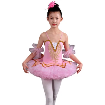 2022 Moda Lac Costum Profesional De Balet Tutu White Swan Clatita Fete Copii Rochie Pentru Copii Rochie De Balet Balet Tutu Rochii Imagine 3