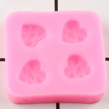 3D Ambarcațiuni în Formă de Inimă Mucegai Silicon Cupcake Topper Fondant Matrite Copil de Naștere Tort de Decorare Instrumente de Ciocolata Gumpaste Matrite Imagine 3