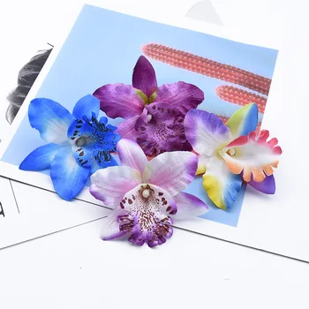 50/100 Buc Fluture orhidee, plante artificiale flori decorative de perete de nunta decor acasă accesorii de mireasa clearance-ul Imagine 3