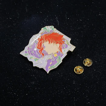 Anime JoJo Desene animate Figura Email Broșă Pin Aventura Bizar Rever Insigne, Broșe Bijuterii Cadou pentru Fanii Prieteni Imagine 3